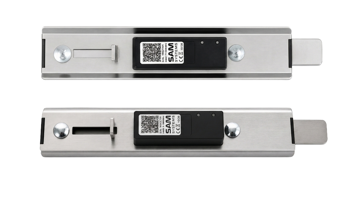 SAM automatic unit locks in the manufacturer's product photograph